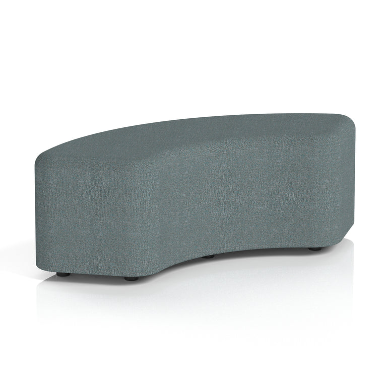 Harlestone Curved Stool – 90° or 180° Single-Tone Office Seating, Multiple Fabric Colours, Pre-Assembled, Quality Materials, 10yr Frame & 5yr Fabric Warranty