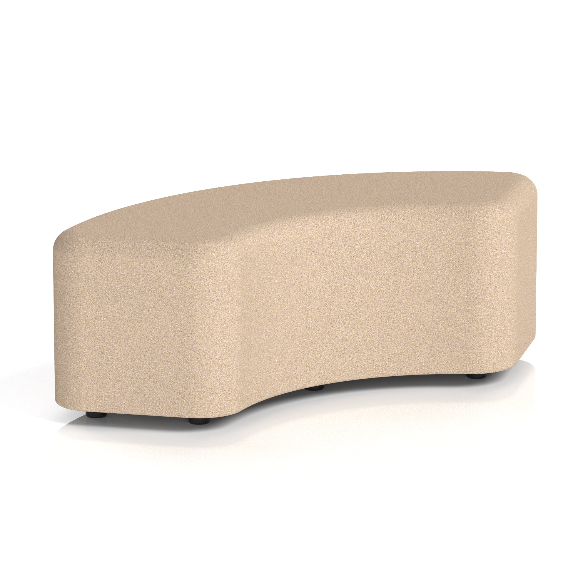 Harlestone Curved Stool – 90° or 180° Single-Tone Office Seating, Multiple Fabric Colours, Pre-Assembled, Quality Materials, 10yr Frame & 5yr Fabric Warranty