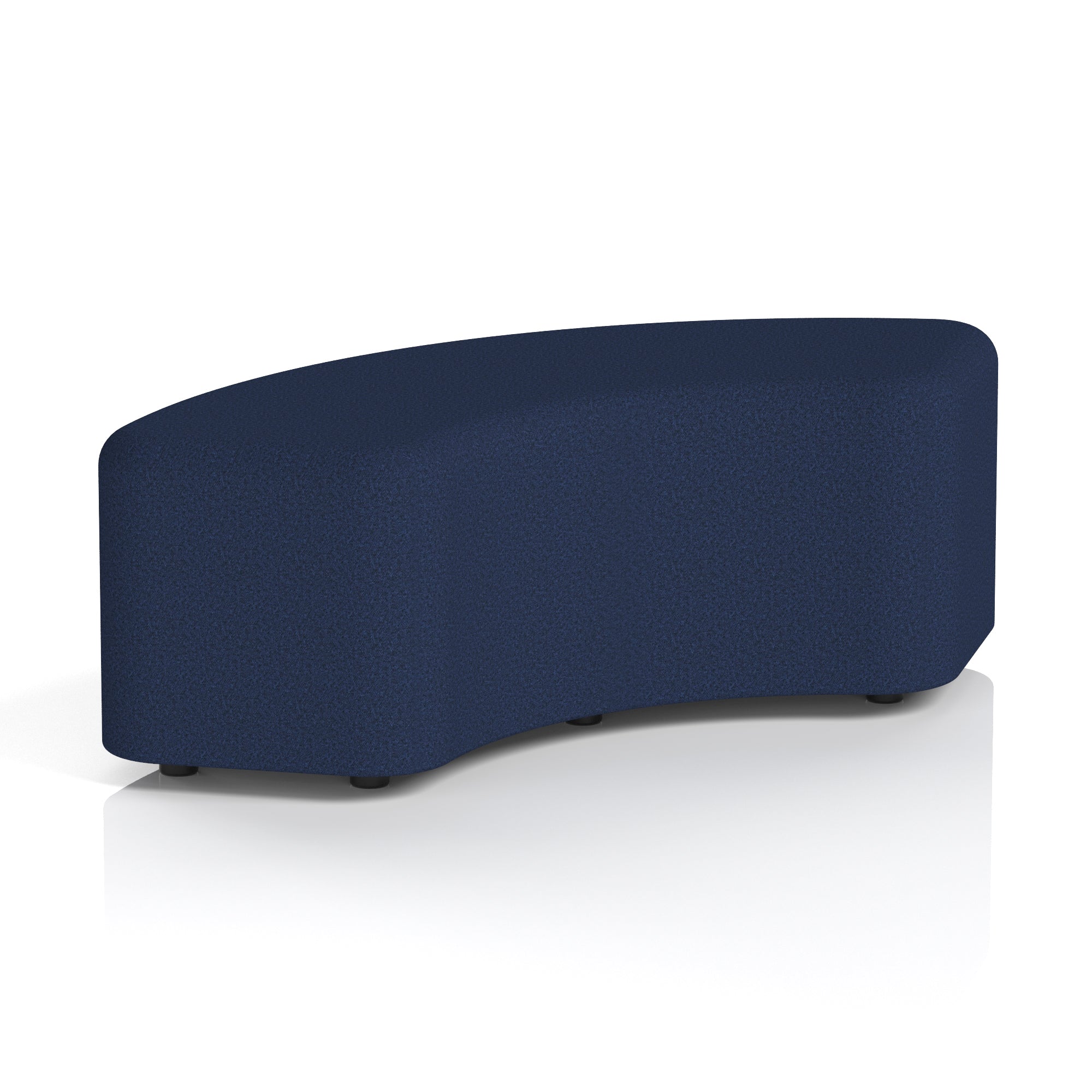 Harlestone Curved Stool – 90° or 180° Single-Tone Office Seating, Multiple Fabric Colours, Pre-Assembled, Quality Materials, 10yr Frame & 5yr Fabric Warranty
