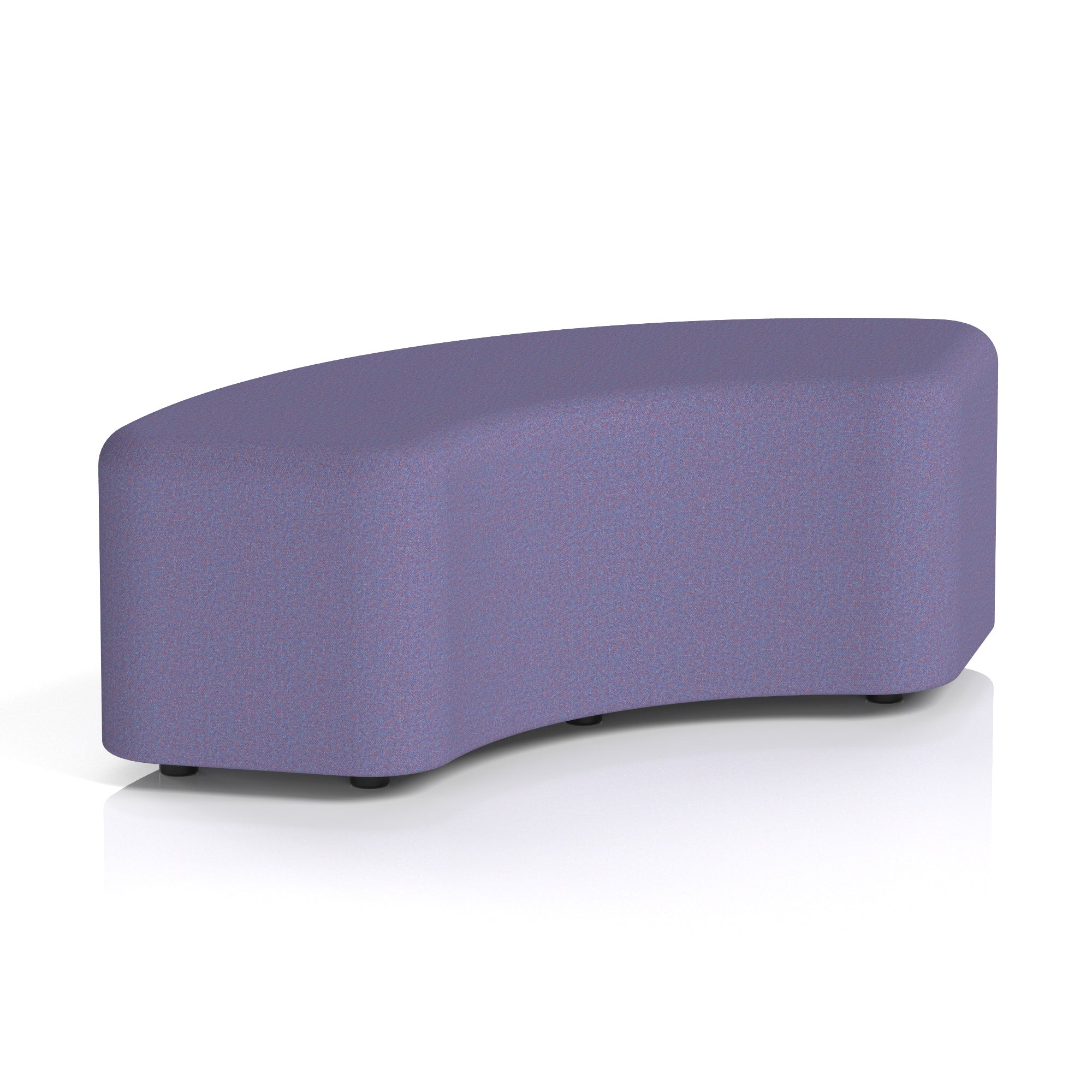 Harlestone Curved Stool – 90° or 180° Single-Tone Office Seating, Multiple Fabric Colours, Pre-Assembled, Quality Materials, 10yr Frame & 5yr Fabric Warranty