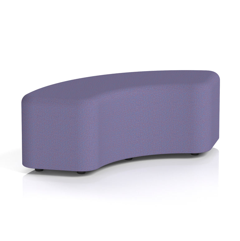 Harlestone Curved Stool – 90° or 180° Single-Tone Office Seating, Multiple Fabric Colours, Pre-Assembled, Quality Materials, 10yr Frame & 5yr Fabric Warranty