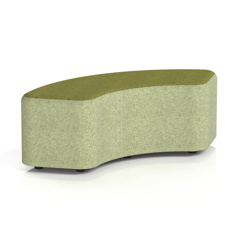 Harlestone Curved Modular Stool, 90° or 180° Two-Tone Design, Multiple Fabric & Colour Options, Plywood/Foam/Fabric, Fully Assembled, 10yr Frame Warranty – Office Reception Seating