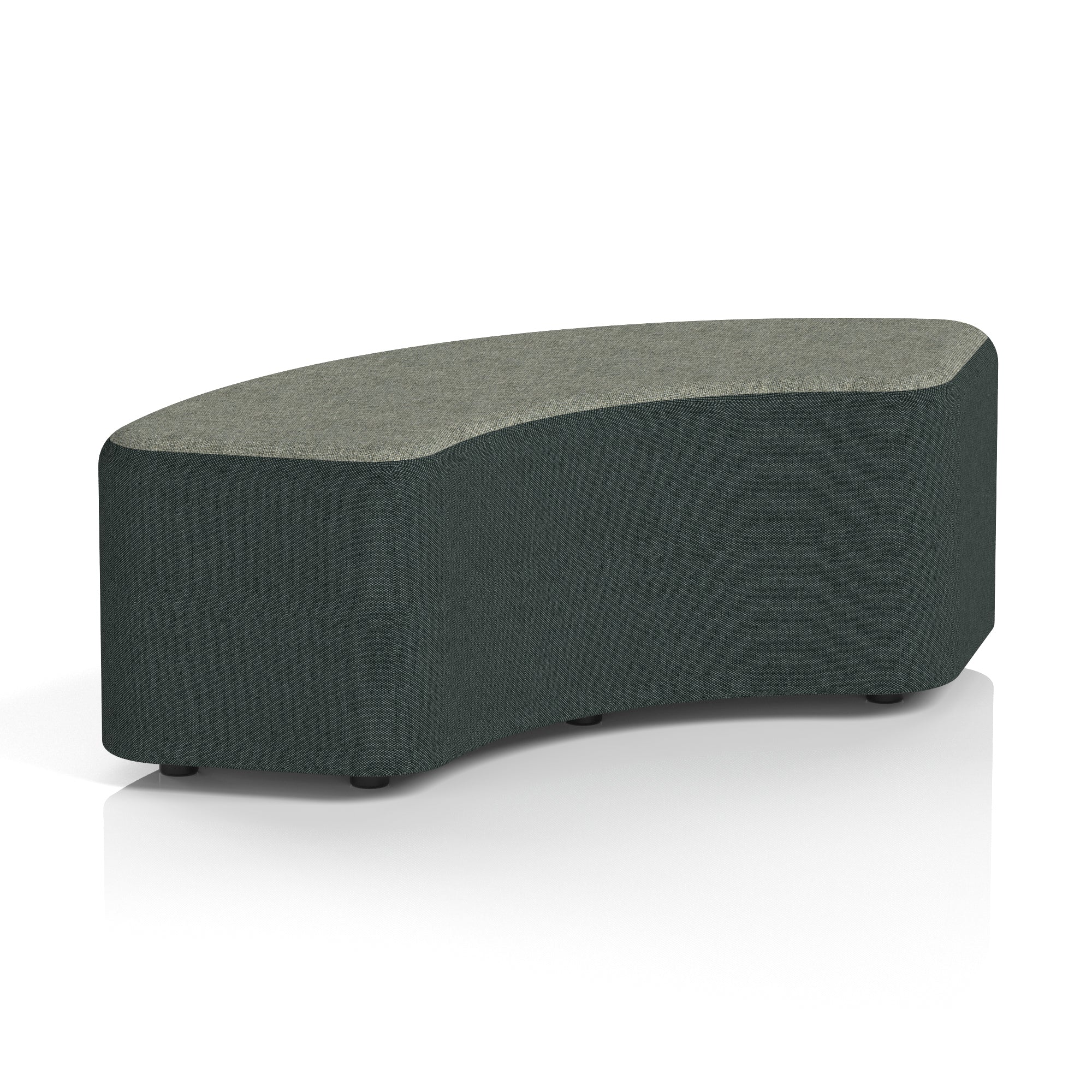 Harlestone Curved Modular Stool, 90° or 180° Two-Tone Design, Multiple Fabric & Colour Options, Plywood/Foam/Fabric, Fully Assembled, 10yr Frame Warranty – Office Reception Seating