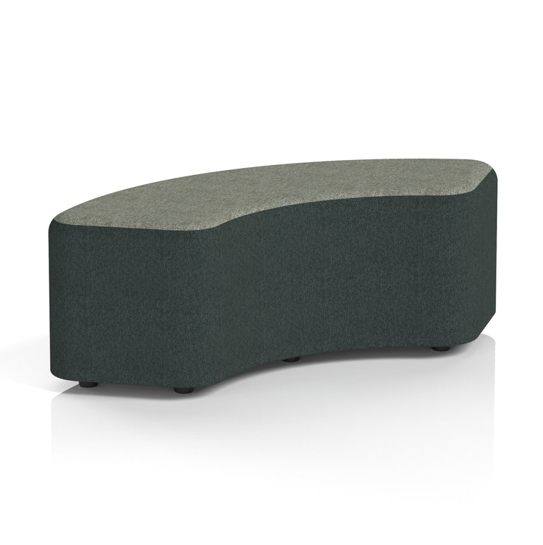 Harlestone Curved Modular Stool, 90° or 180° Two-Tone Design, Multiple Fabric & Colour Options, Plywood/Foam/Fabric, Fully Assembled, 10yr Frame Warranty – Office Reception Seating