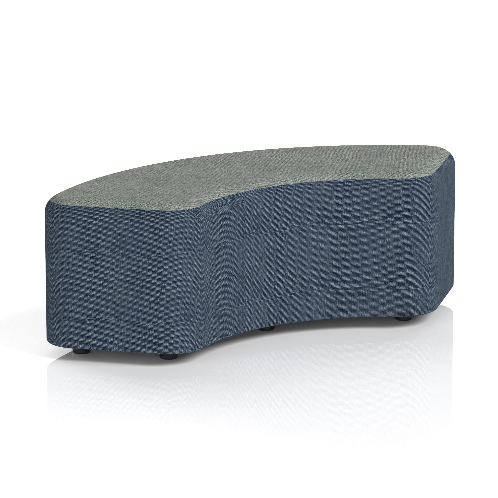 Harlestone Curved Modular Stool, 90° or 180° Two-Tone Design, Multiple Fabric & Colour Options, Plywood/Foam/Fabric, Fully Assembled, 10yr Frame Warranty – Office Reception Seating