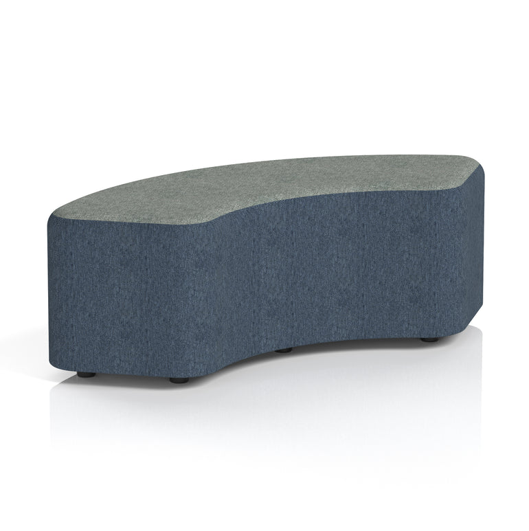 Harlestone Curved Modular Stool, 90° or 180° Two-Tone Design, Multiple Fabric & Colour Options, Plywood/Foam/Fabric, Fully Assembled, 10yr Frame Warranty – Office Reception Seating