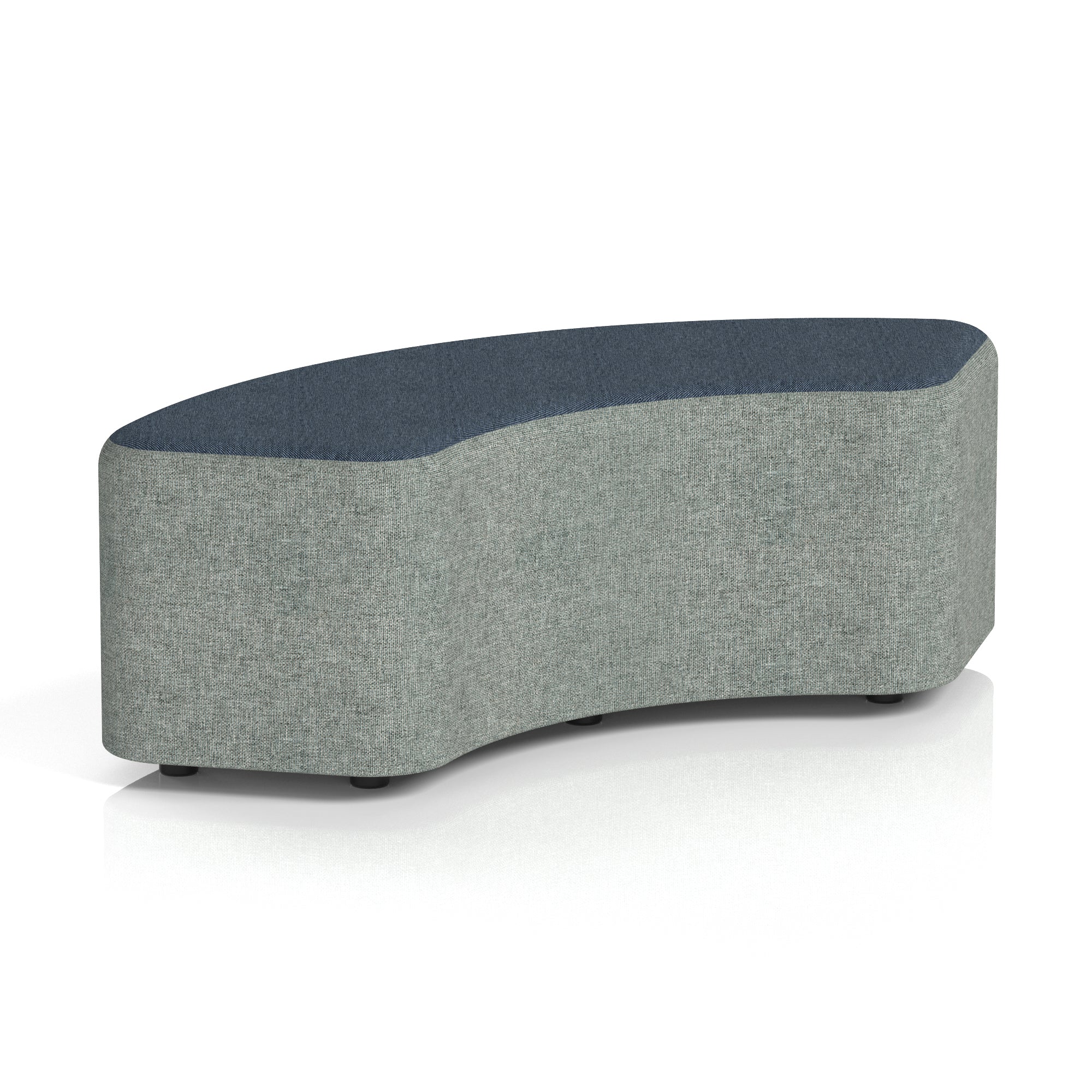 Harlestone Curved Modular Stool, 90° or 180° Two-Tone Design, Multiple Fabric & Colour Options, Plywood/Foam/Fabric, Fully Assembled, 10yr Frame Warranty – Office Reception Seating