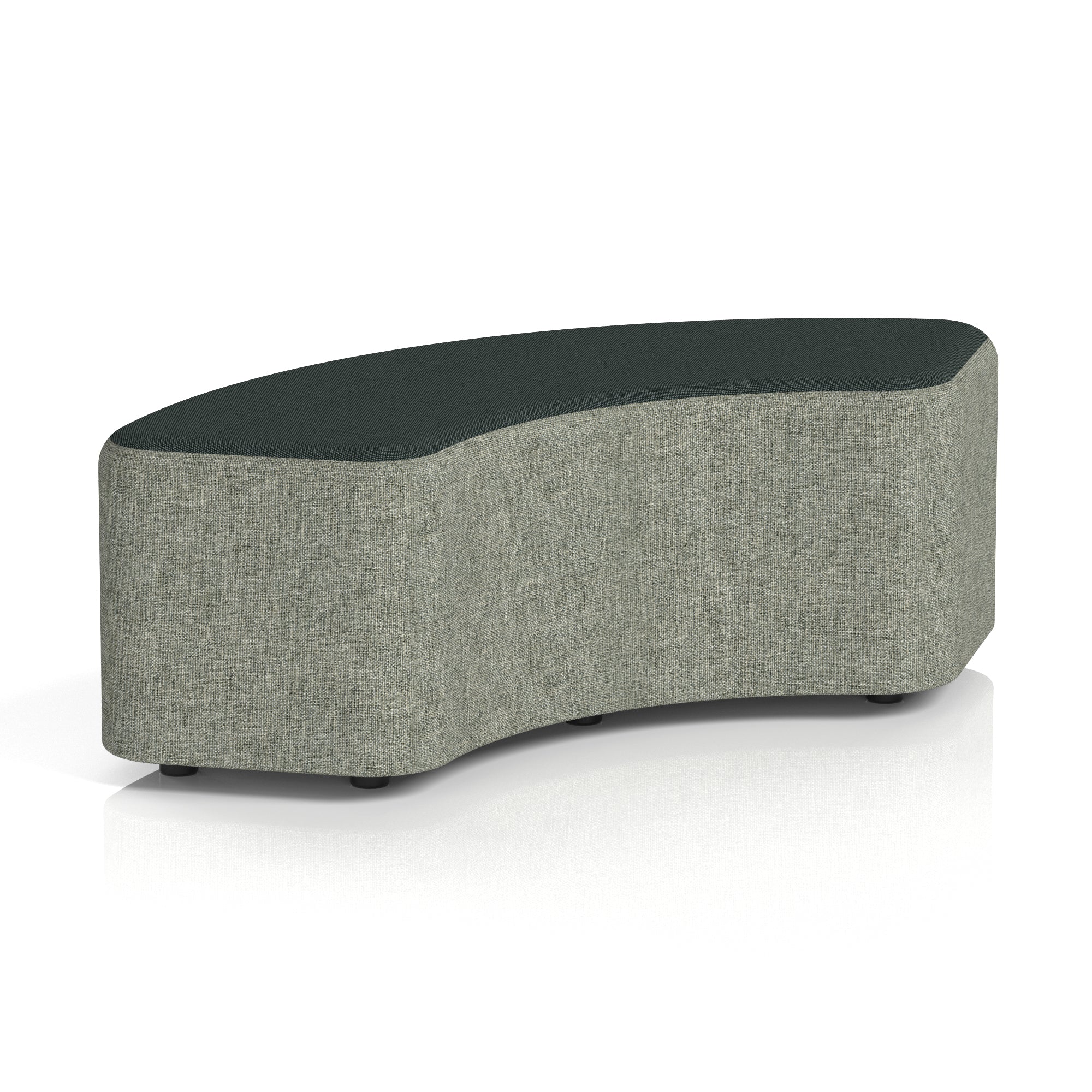 Harlestone Curved Modular Stool, 90° or 180° Two-Tone Design, Multiple Fabric & Colour Options, Plywood/Foam/Fabric, Fully Assembled, 10yr Frame Warranty – Office Reception Seating