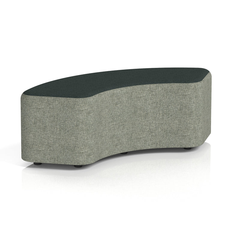 Harlestone Curved Modular Stool, 90° or 180° Two-Tone Design, Multiple Fabric & Colour Options, Plywood/Foam/Fabric, Fully Assembled, 10yr Frame Warranty – Office Reception Seating