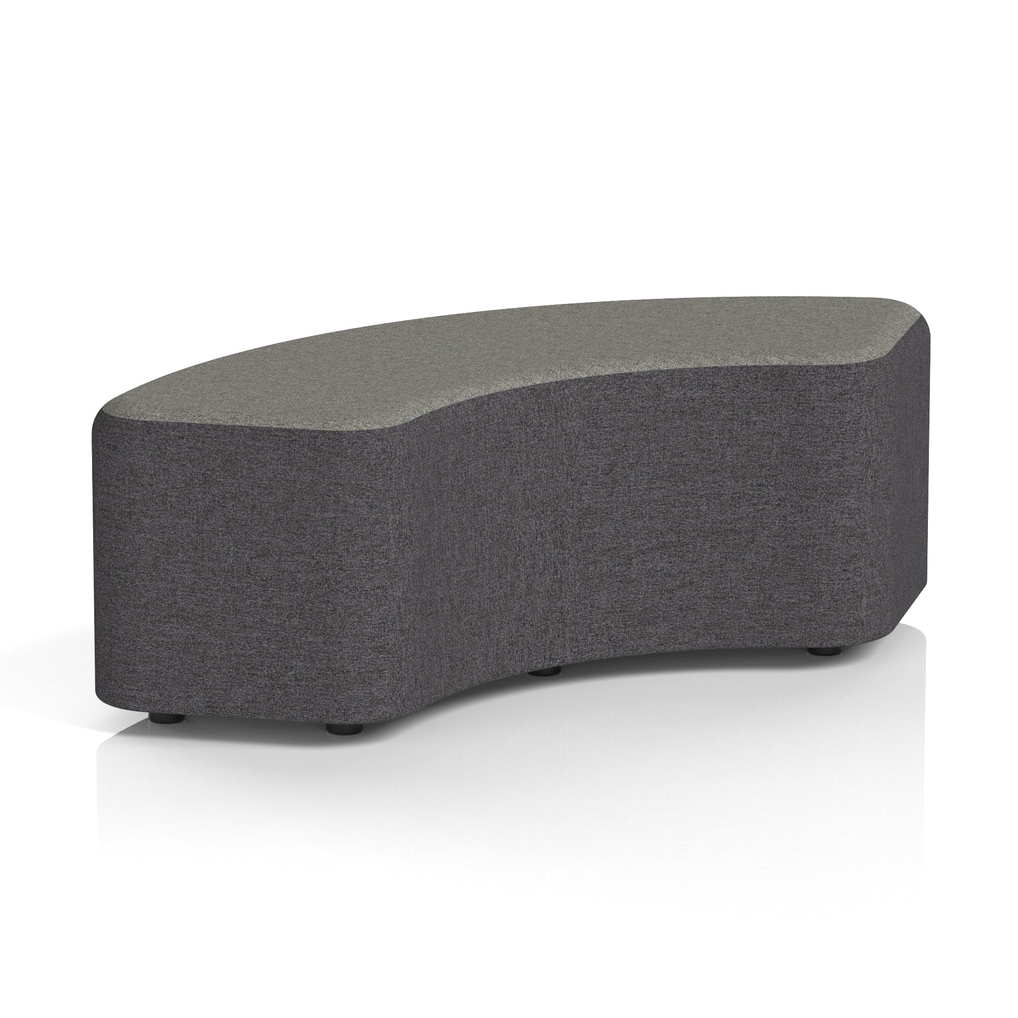Harlestone Curved Modular Stool, 90° or 180° Two-Tone Design, Multiple Fabric & Colour Options, Plywood/Foam/Fabric, Fully Assembled, 10yr Frame Warranty – Office Reception Seating