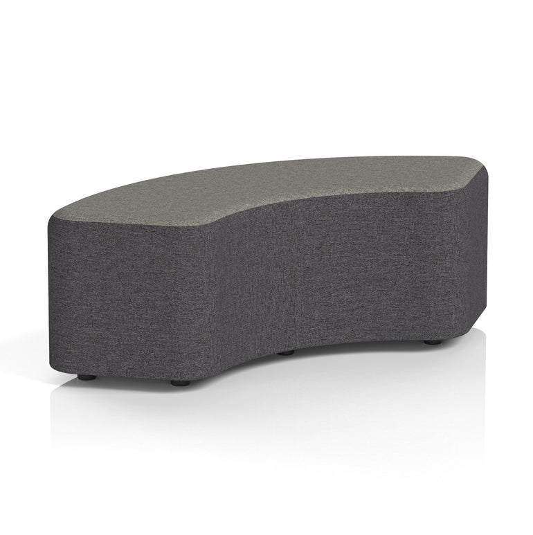 Harlestone Curved Modular Stool, 90° or 180° Two-Tone Design, Multiple Fabric & Colour Options, Plywood/Foam/Fabric, Fully Assembled, 10yr Frame Warranty – Office Reception Seating