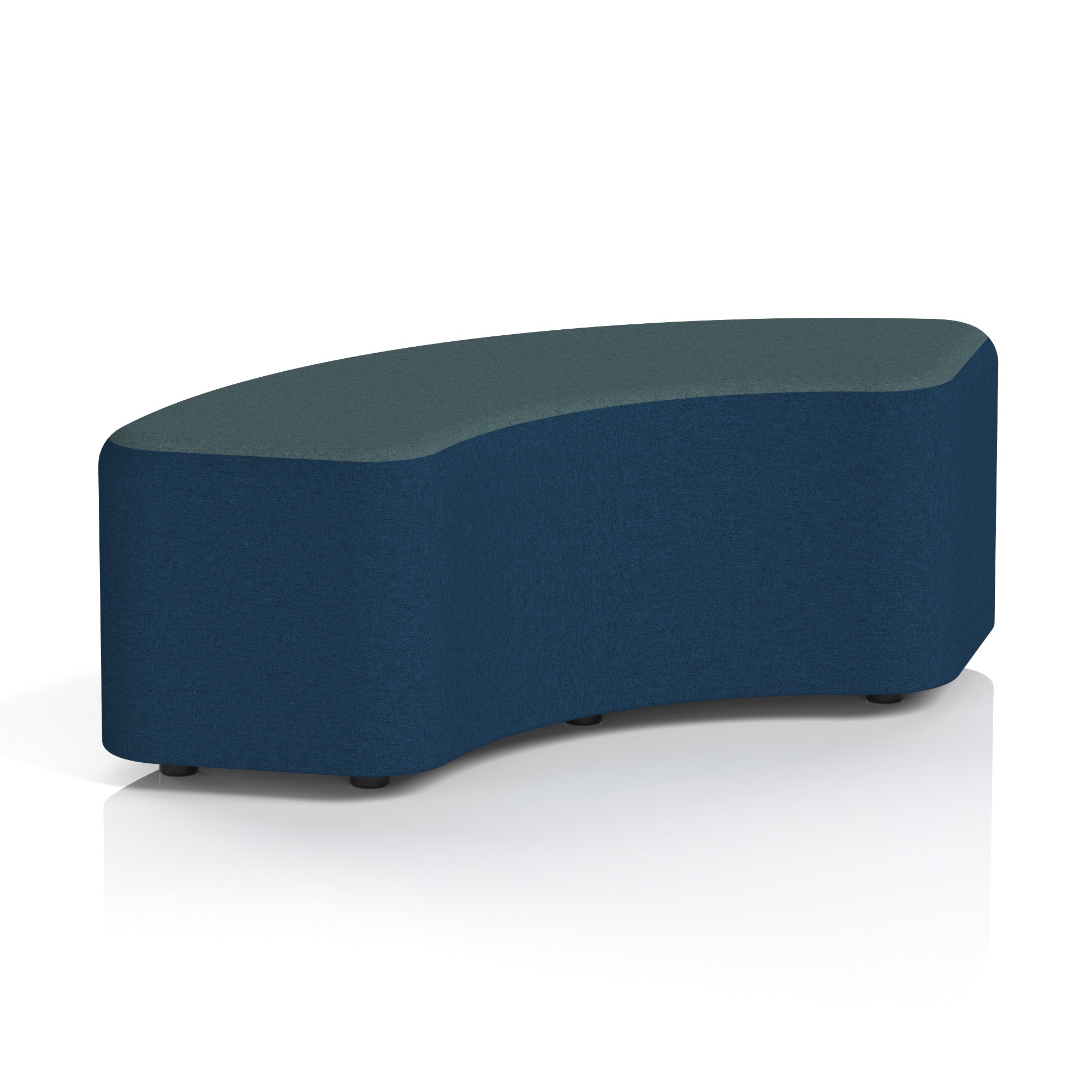 Harlestone Curved Modular Stool, 90° or 180° Two-Tone Design, Multiple Fabric & Colour Options, Plywood/Foam/Fabric, Fully Assembled, 10yr Frame Warranty – Office Reception Seating