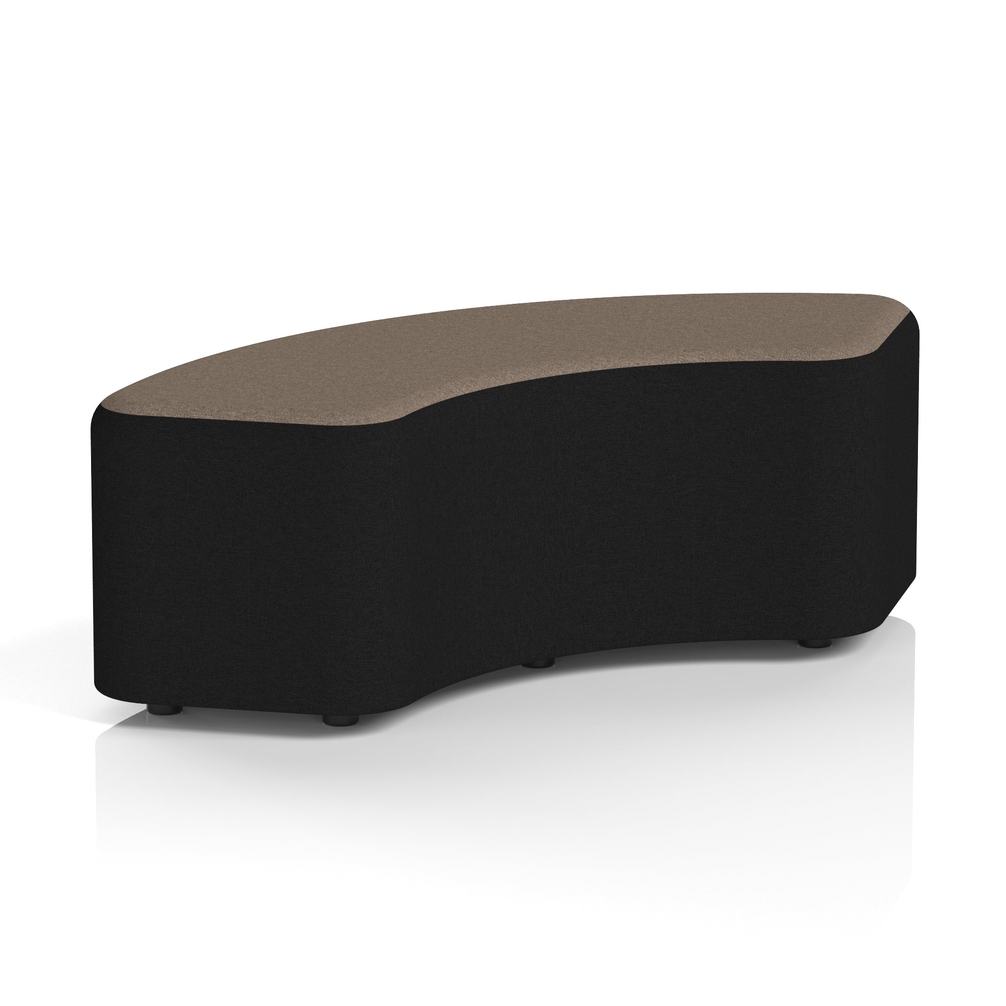 Harlestone Curved Modular Stool, 90° or 180° Two-Tone Design, Multiple Fabric & Colour Options, Plywood/Foam/Fabric, Fully Assembled, 10yr Frame Warranty – Office Reception Seating