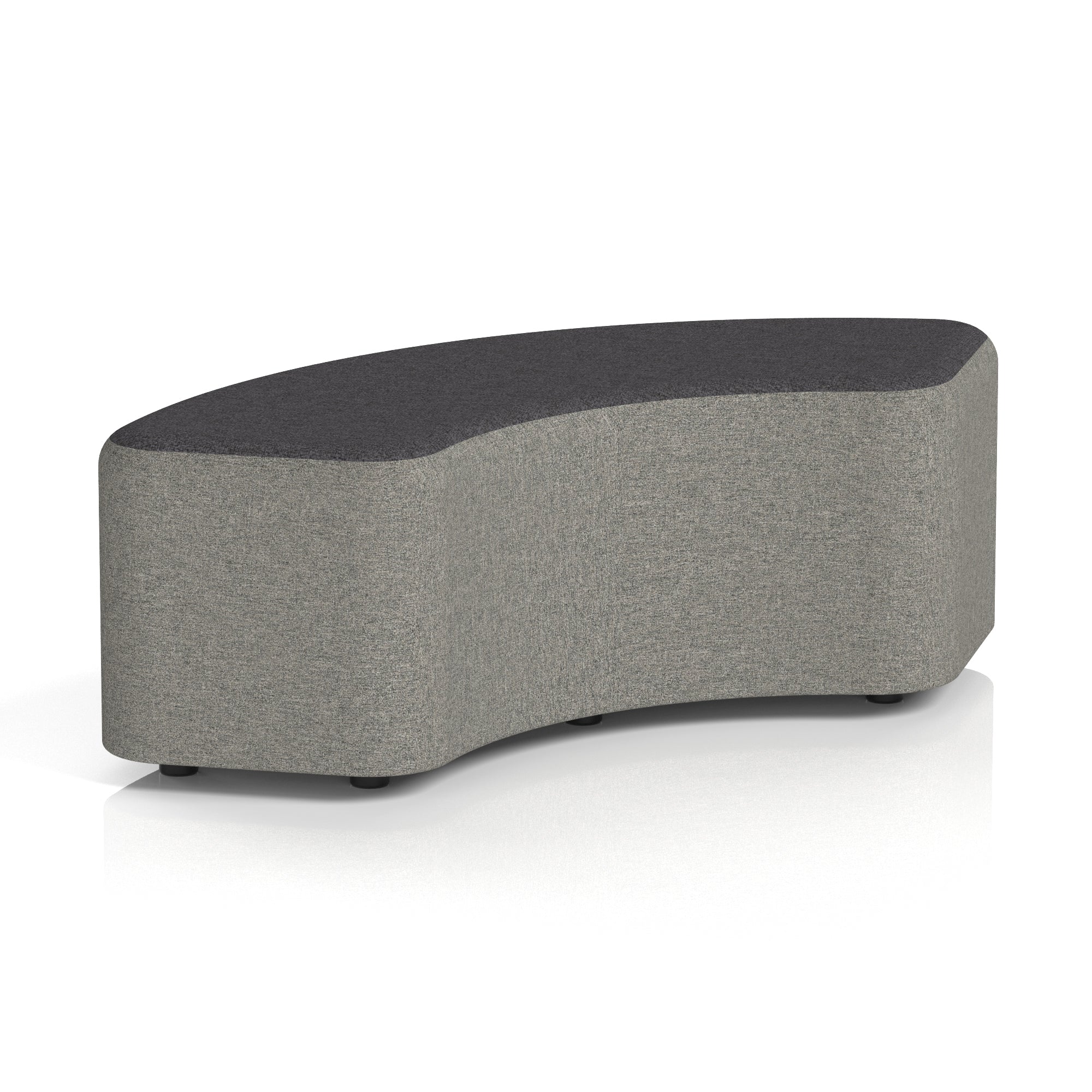 Harlestone Curved Modular Stool, 90° or 180° Two-Tone Design, Multiple Fabric & Colour Options, Plywood/Foam/Fabric, Fully Assembled, 10yr Frame Warranty – Office Reception Seating