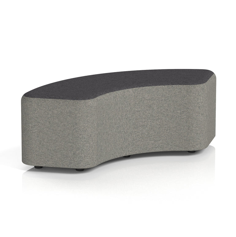 Harlestone Curved Modular Stool, 90° or 180° Two-Tone Design, Multiple Fabric & Colour Options, Plywood/Foam/Fabric, Fully Assembled, 10yr Frame Warranty – Office Reception Seating