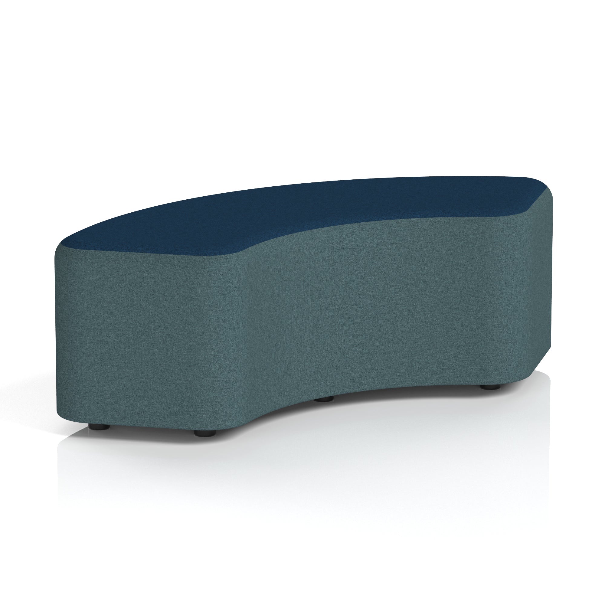 Harlestone Curved Modular Stool, 90° or 180° Two-Tone Design, Multiple Fabric & Colour Options, Plywood/Foam/Fabric, Fully Assembled, 10yr Frame Warranty – Office Reception Seating