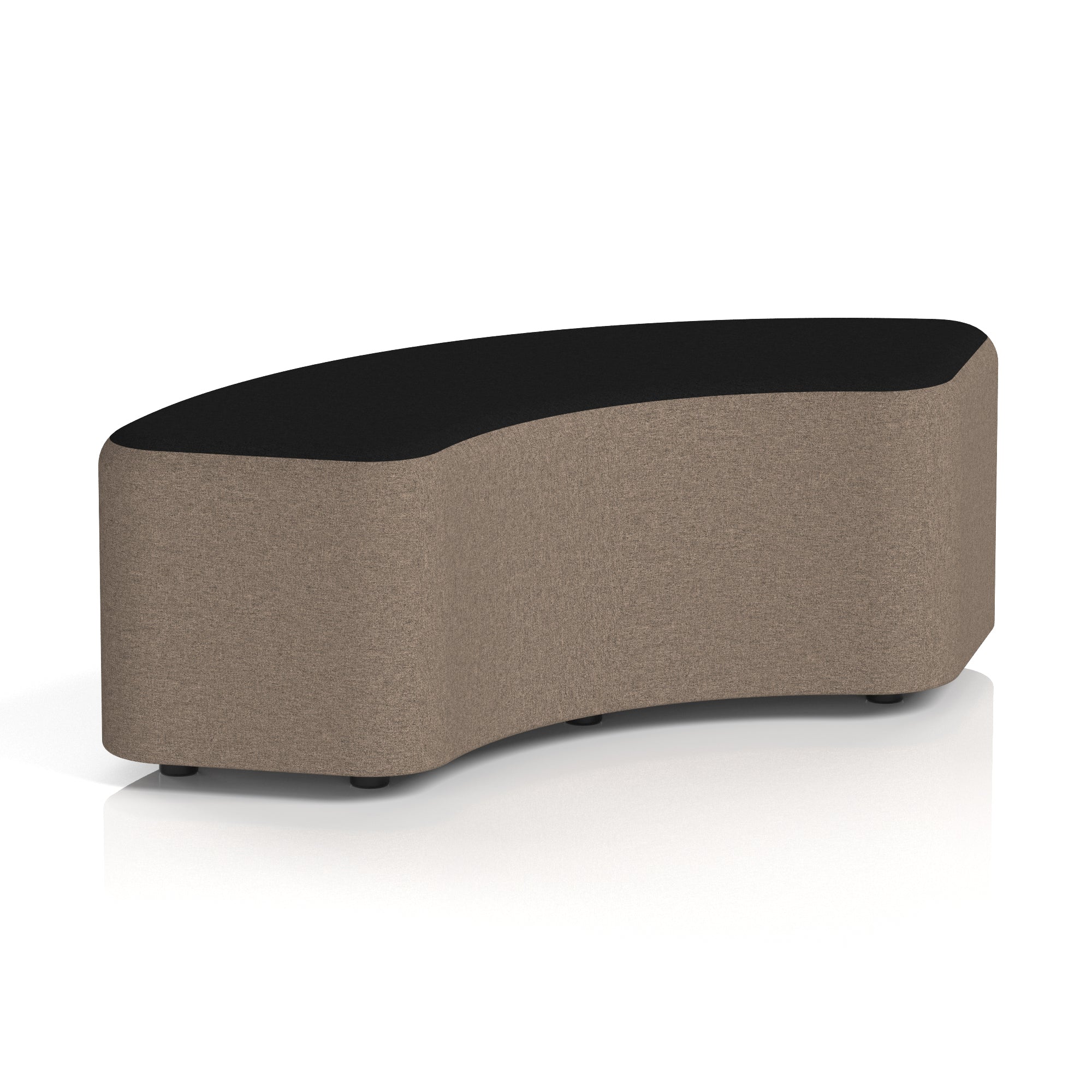 Harlestone Curved Modular Stool, 90° or 180° Two-Tone Design, Multiple Fabric & Colour Options, Plywood/Foam/Fabric, Fully Assembled, 10yr Frame Warranty – Office Reception Seating