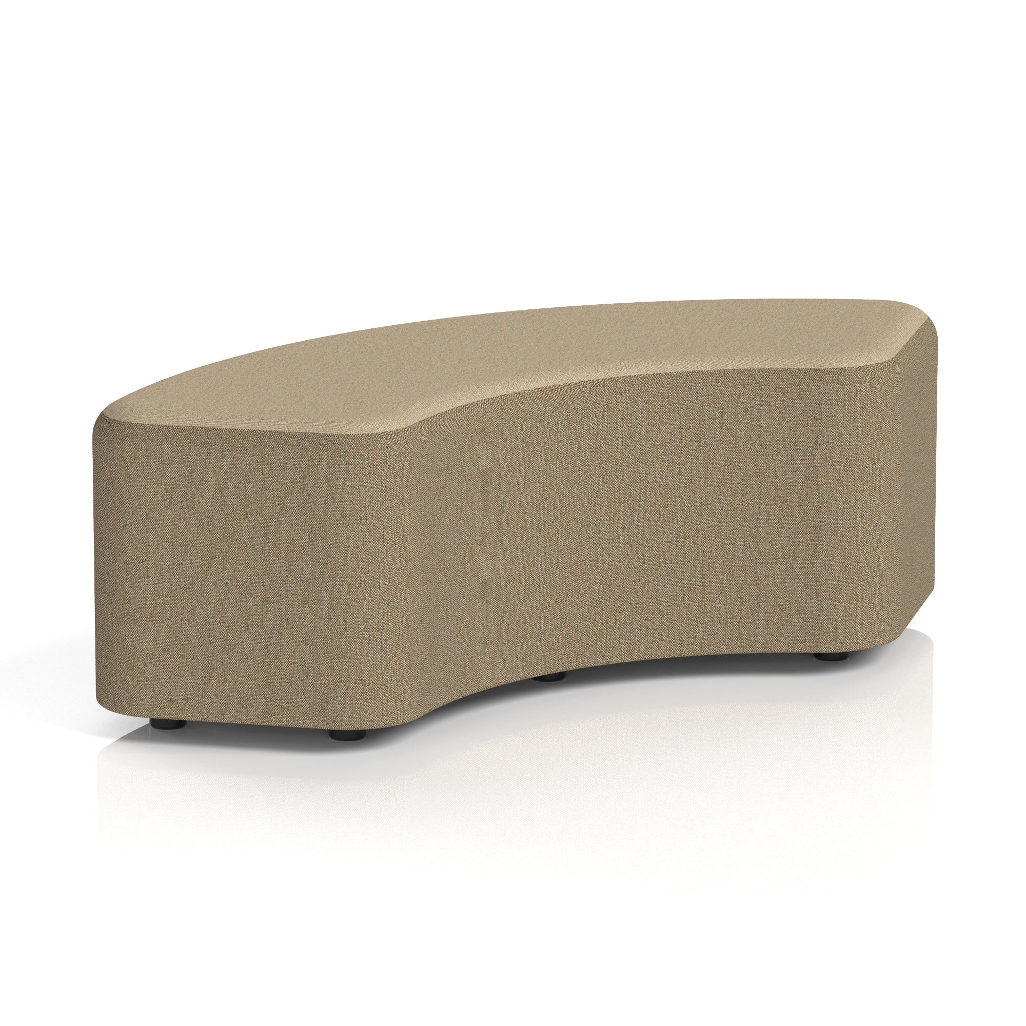 Harlestone Curved Modular Stool, 90° or 180° Two-Tone Design, Multiple Fabric & Colour Options, Plywood/Foam/Fabric, Fully Assembled, 10yr Frame Warranty – Office Reception Seating