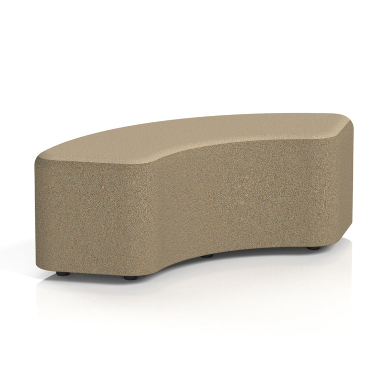 Harlestone Curved Modular Stool, 90° or 180° Two-Tone Design, Multiple Fabric & Colour Options, Plywood/Foam/Fabric, Fully Assembled, 10yr Frame Warranty – Office Reception Seating