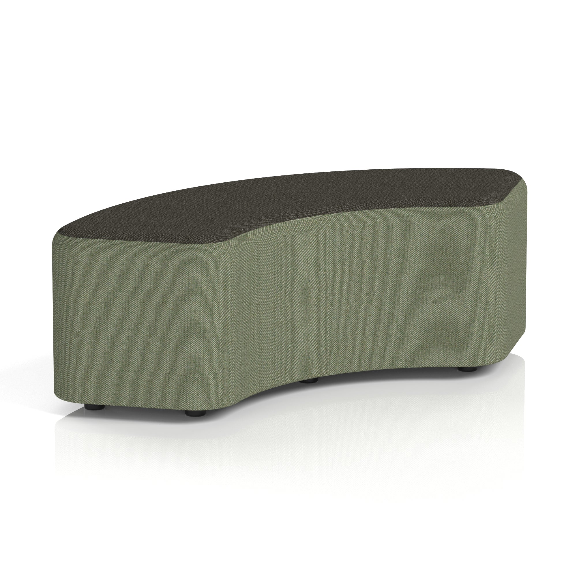 Harlestone Curved Modular Stool, 90° or 180° Two-Tone Design, Multiple Fabric & Colour Options, Plywood/Foam/Fabric, Fully Assembled, 10yr Frame Warranty – Office Reception Seating