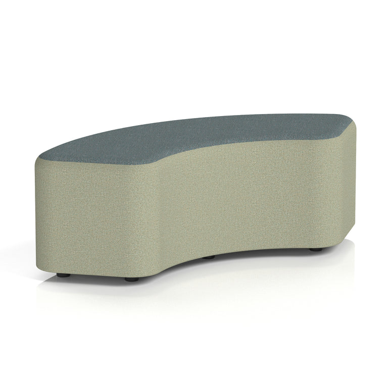 Harlestone Curved Modular Stool, 90° or 180° Two-Tone Design, Multiple Fabric & Colour Options, Plywood/Foam/Fabric, Fully Assembled, 10yr Frame Warranty – Office Reception Seating