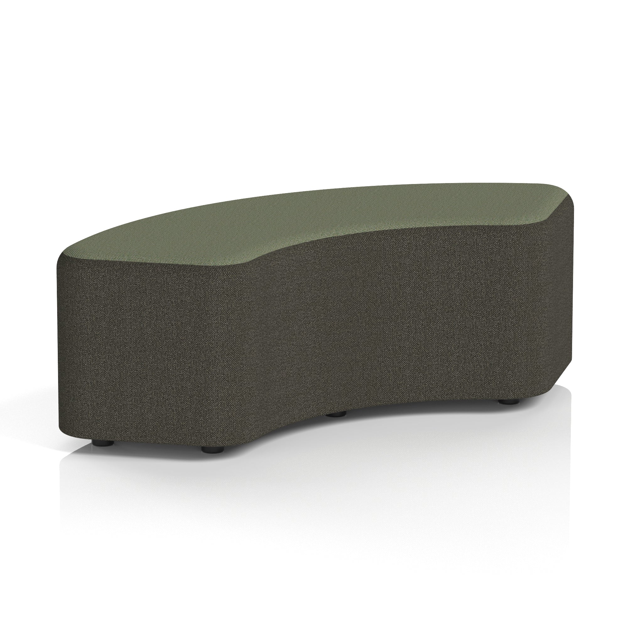 Harlestone Curved Modular Stool, 90° or 180° Two-Tone Design, Multiple Fabric & Colour Options, Plywood/Foam/Fabric, Fully Assembled, 10yr Frame Warranty – Office Reception Seating