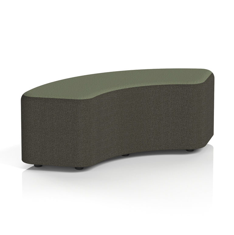 Harlestone Curved Modular Stool, 90° or 180° Two-Tone Design, Multiple Fabric & Colour Options, Plywood/Foam/Fabric, Fully Assembled, 10yr Frame Warranty – Office Reception Seating