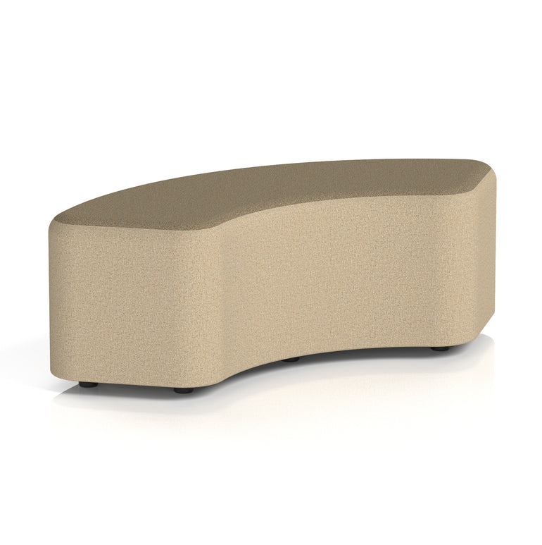 Harlestone Curved Modular Stool, 90° or 180° Two-Tone Design, Multiple Fabric & Colour Options, Plywood/Foam/Fabric, Fully Assembled, 10yr Frame Warranty – Office Reception Seating