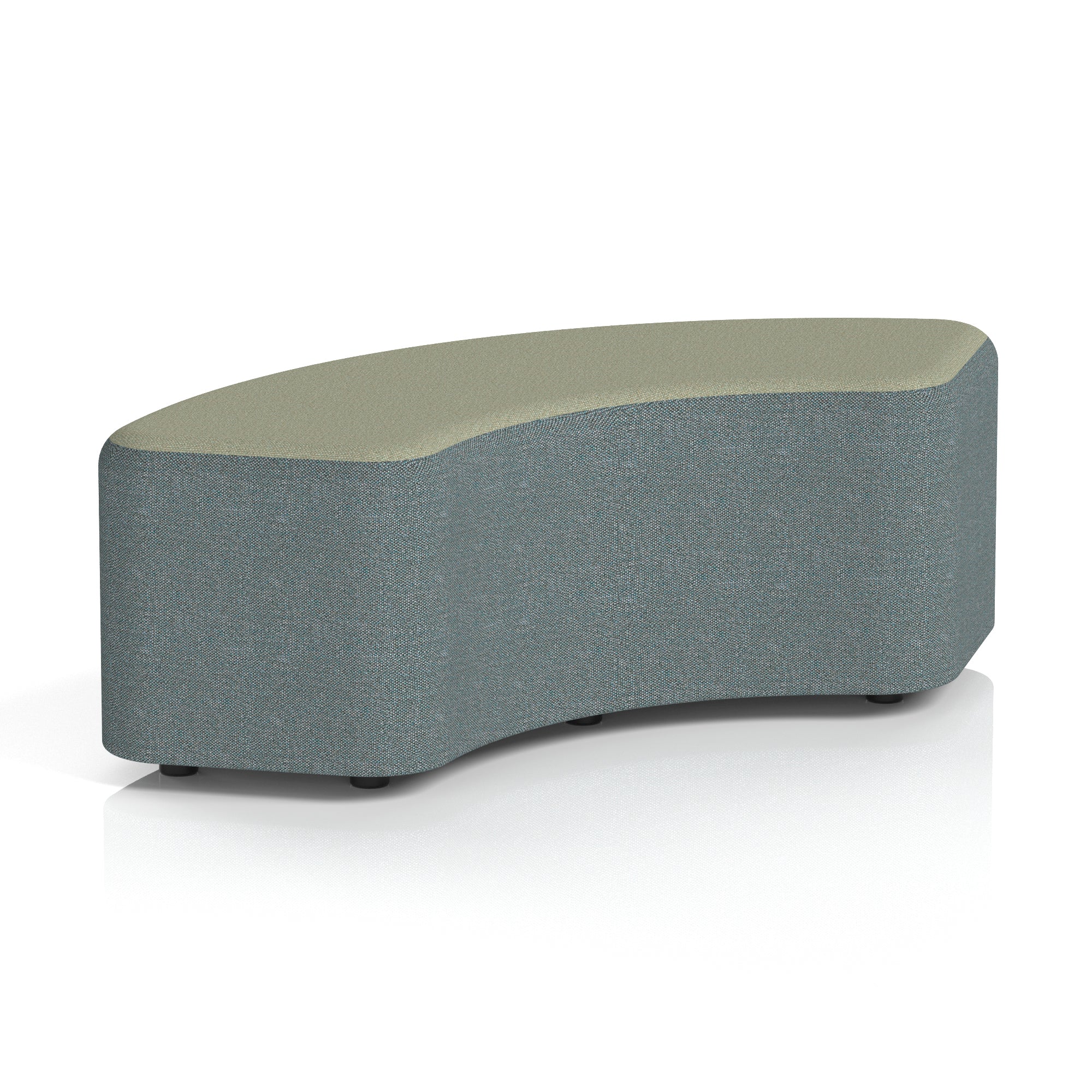 Harlestone Curved Modular Stool, 90° or 180° Two-Tone Design, Multiple Fabric & Colour Options, Plywood/Foam/Fabric, Fully Assembled, 10yr Frame Warranty – Office Reception Seating