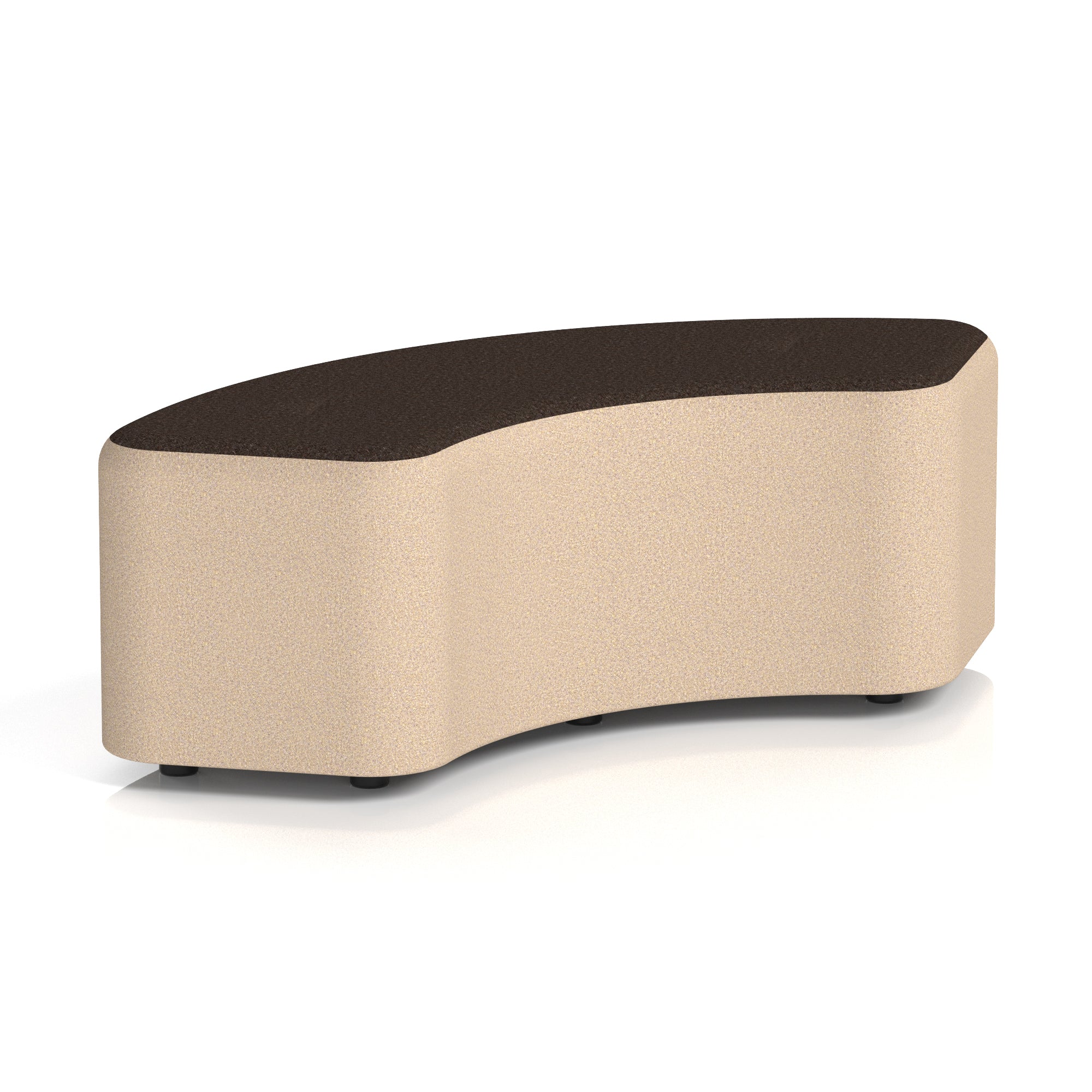 Harlestone Curved Modular Stool, 90° or 180° Two-Tone Design, Multiple Fabric & Colour Options, Plywood/Foam/Fabric, Fully Assembled, 10yr Frame Warranty – Office Reception Seating