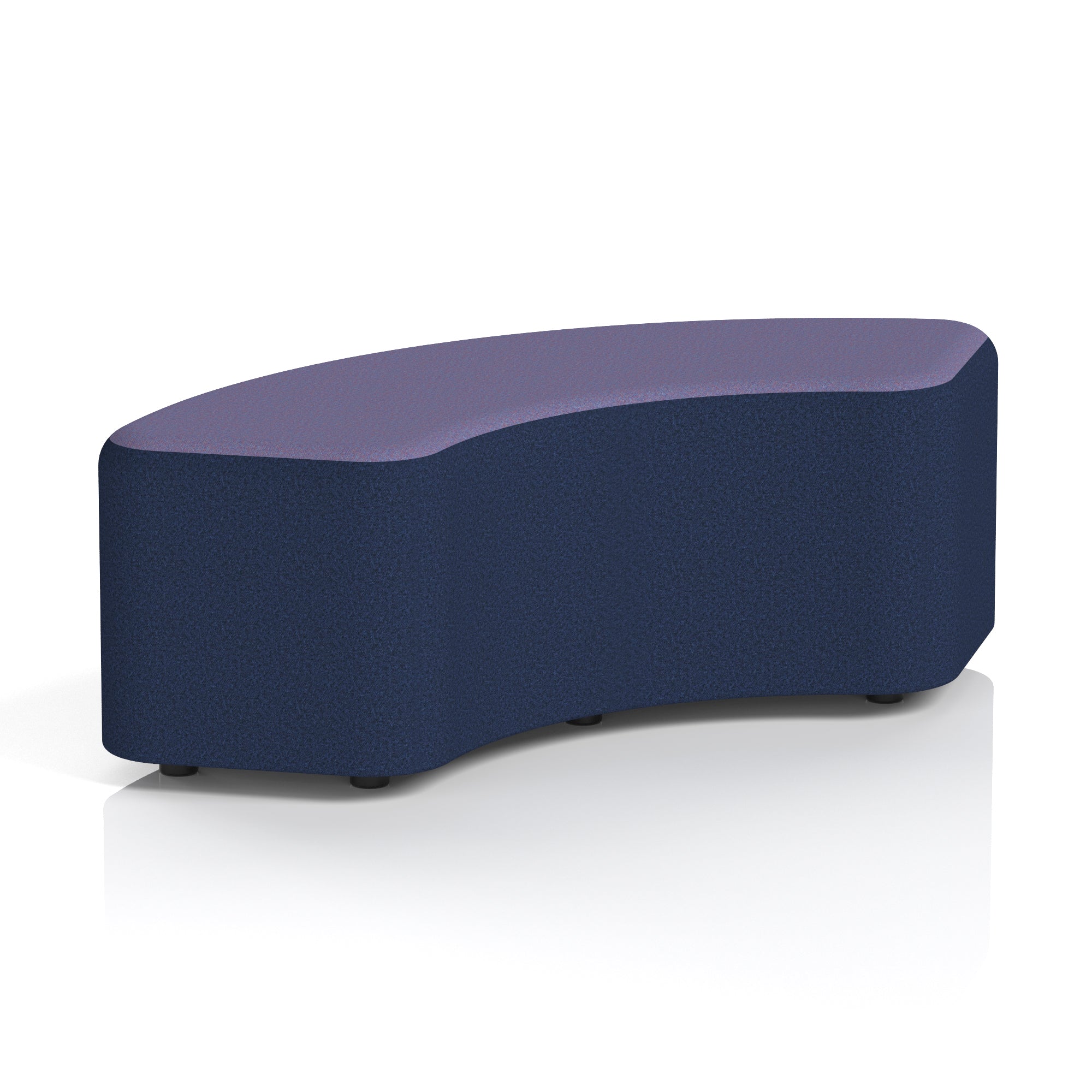 Harlestone Curved Modular Stool, 90° or 180° Two-Tone Design, Multiple Fabric & Colour Options, Plywood/Foam/Fabric, Fully Assembled, 10yr Frame Warranty – Office Reception Seating