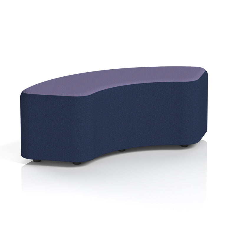 Harlestone Curved Modular Stool, 90° or 180° Two-Tone Design, Multiple Fabric & Colour Options, Plywood/Foam/Fabric, Fully Assembled, 10yr Frame Warranty – Office Reception Seating