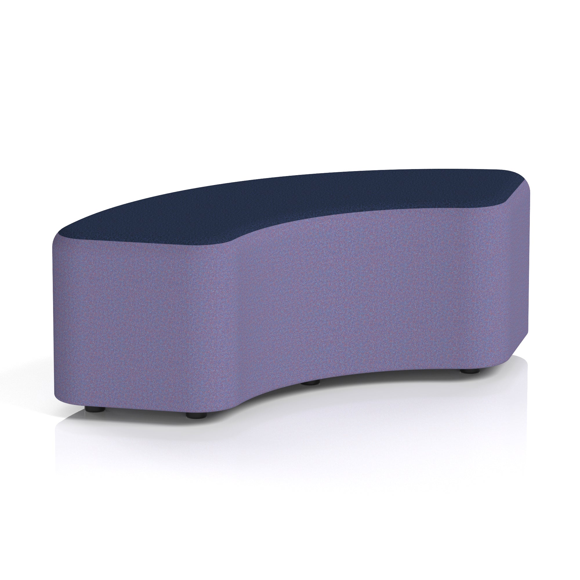 Harlestone Curved Modular Stool, 90° or 180° Two-Tone Design, Multiple Fabric & Colour Options, Plywood/Foam/Fabric, Fully Assembled, 10yr Frame Warranty – Office Reception Seating