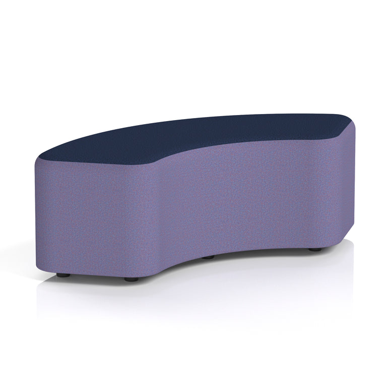 Harlestone Curved Modular Stool, 90° or 180° Two-Tone Design, Multiple Fabric & Colour Options, Plywood/Foam/Fabric, Fully Assembled, 10yr Frame Warranty – Office Reception Seating