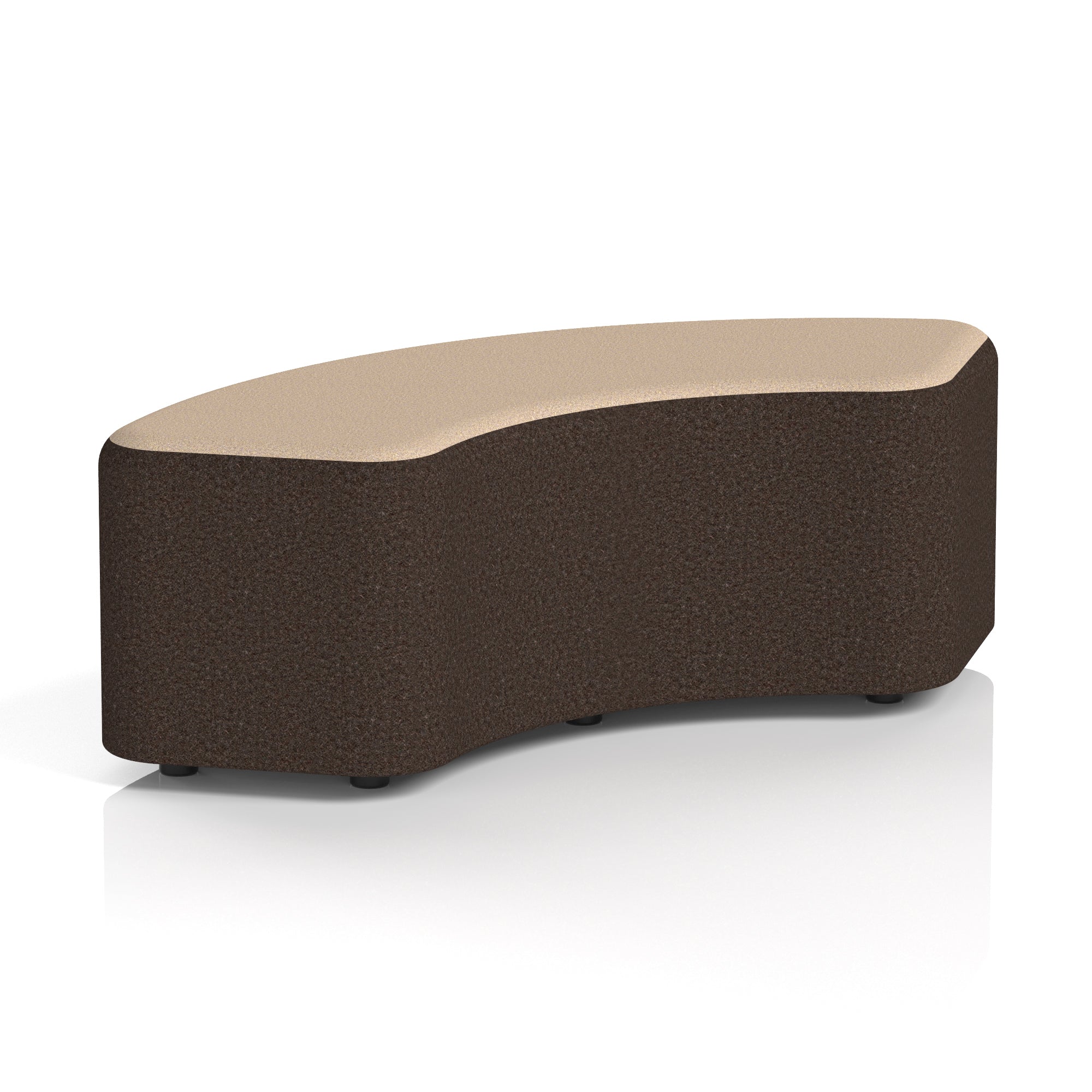 Harlestone Curved Modular Stool, 90° or 180° Two-Tone Design, Multiple Fabric & Colour Options, Plywood/Foam/Fabric, Fully Assembled, 10yr Frame Warranty – Office Reception Seating