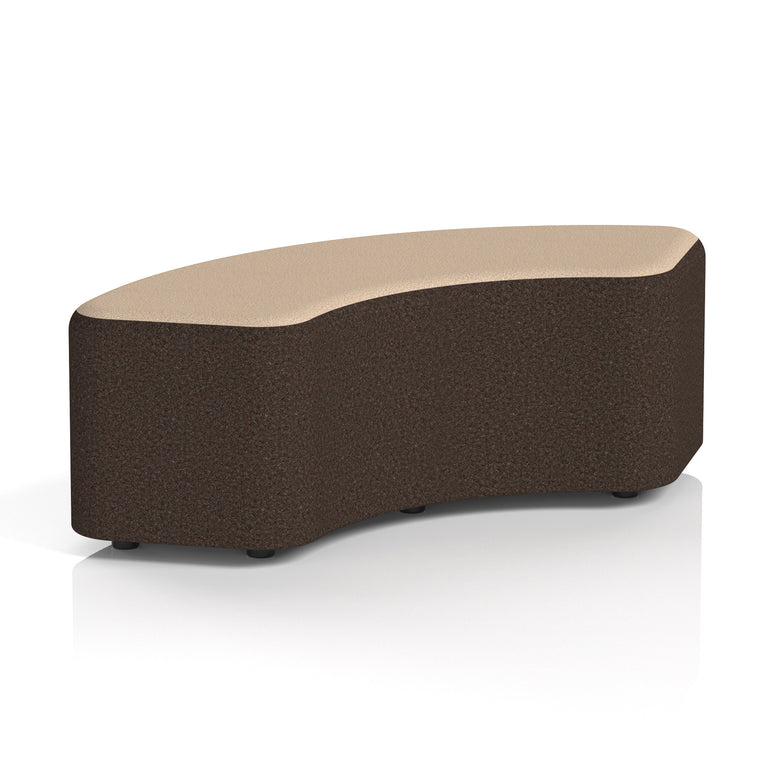 Harlestone Curved Modular Stool, 90° or 180° Two-Tone Design, Multiple Fabric & Colour Options, Plywood/Foam/Fabric, Fully Assembled, 10yr Frame Warranty – Office Reception Seating
