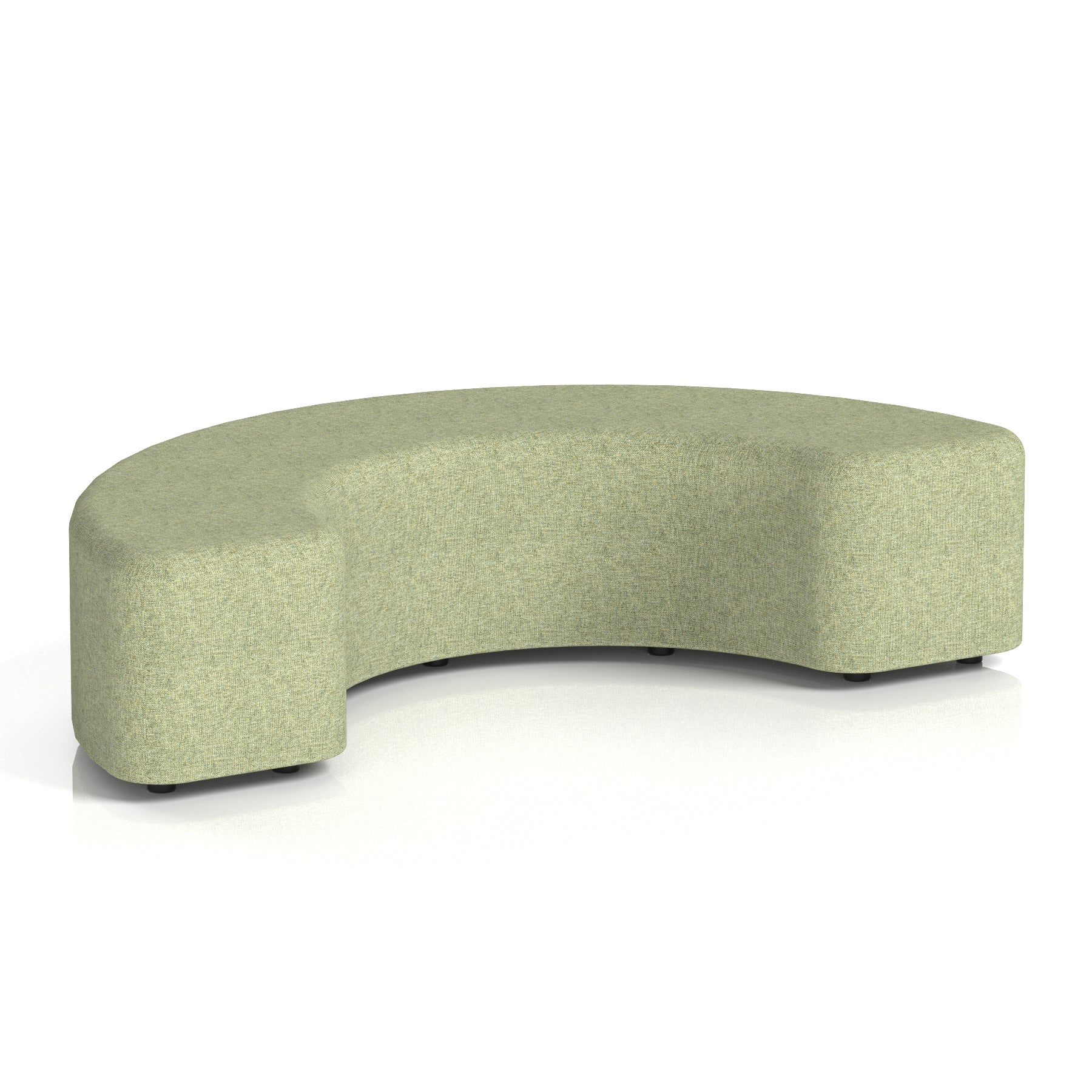 Harlestone Curved Stool – 90° or 180° Single-Tone Office Seating, Multiple Fabric Colours, Pre-Assembled, Quality Materials, 10yr Frame & 5yr Fabric Warranty