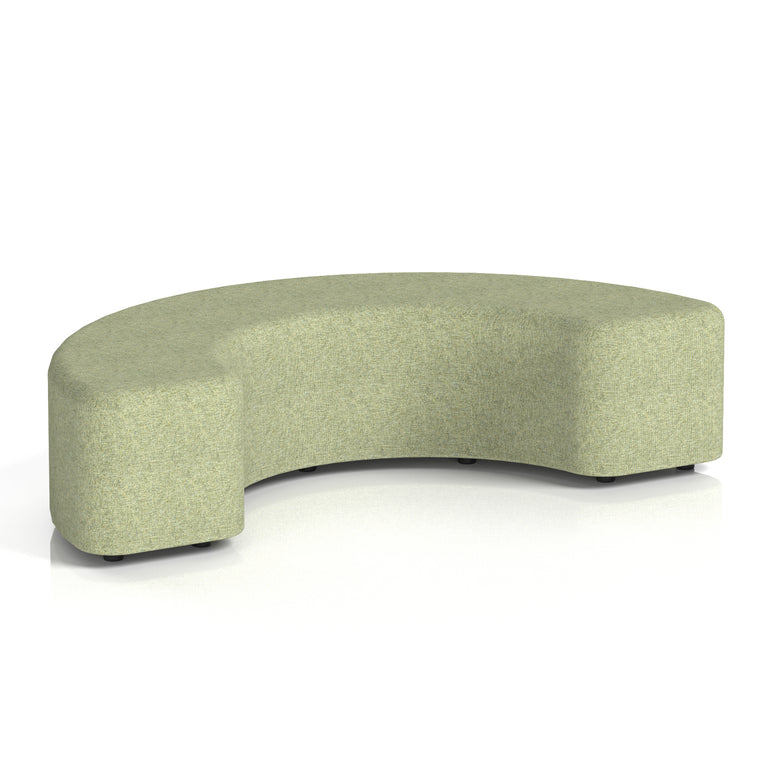 Harlestone Curved Stool – 90° or 180° Single-Tone Office Seating, Multiple Fabric Colours, Pre-Assembled, Quality Materials, 10yr Frame & 5yr Fabric Warranty
