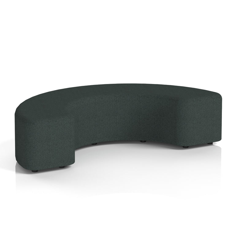 Harlestone Curved Stool – 90° or 180° Single-Tone Office Seating, Multiple Fabric Colours, Pre-Assembled, Quality Materials, 10yr Frame & 5yr Fabric Warranty