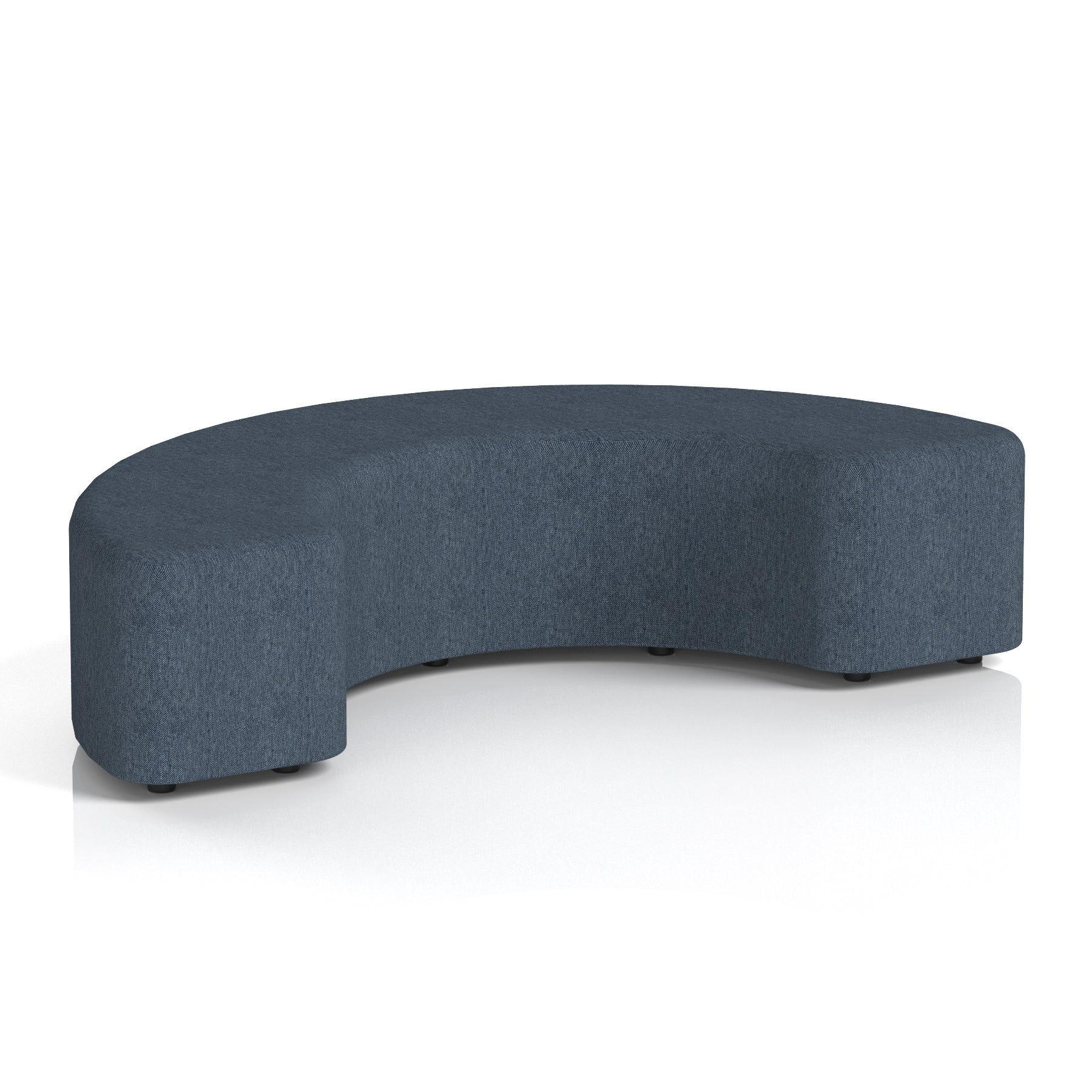Harlestone Curved Stool – 90° or 180° Single-Tone Office Seating, Multiple Fabric Colours, Pre-Assembled, Quality Materials, 10yr Frame & 5yr Fabric Warranty