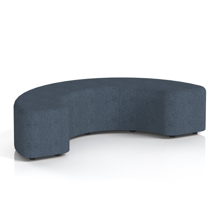 Harlestone Curved Stool – 90° or 180° Single-Tone Office Seating, Multiple Fabric Colours, Pre-Assembled, Quality Materials, 10yr Frame & 5yr Fabric Warranty