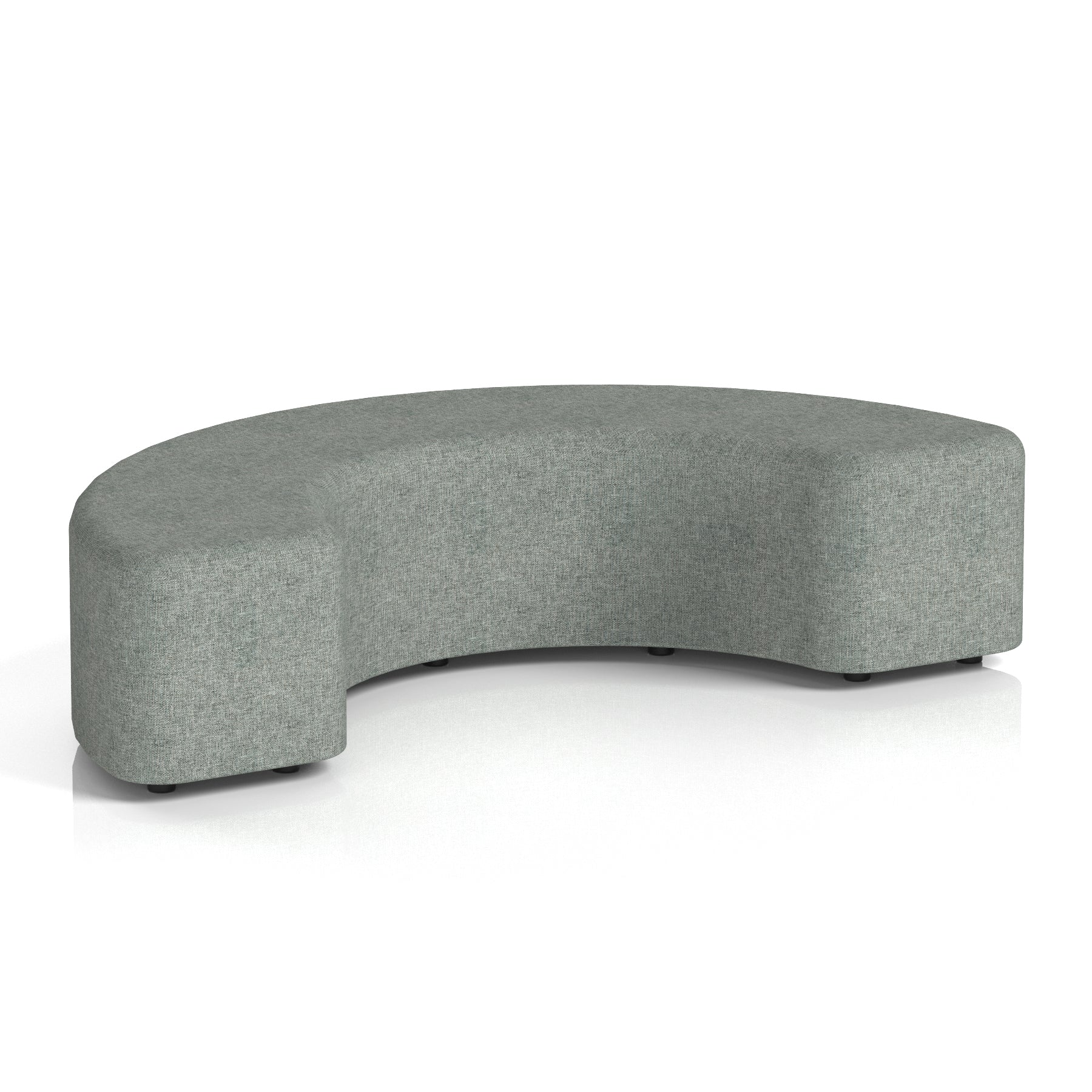 Harlestone Curved Stool – 90° or 180° Single-Tone Office Seating, Multiple Fabric Colours, Pre-Assembled, Quality Materials, 10yr Frame & 5yr Fabric Warranty