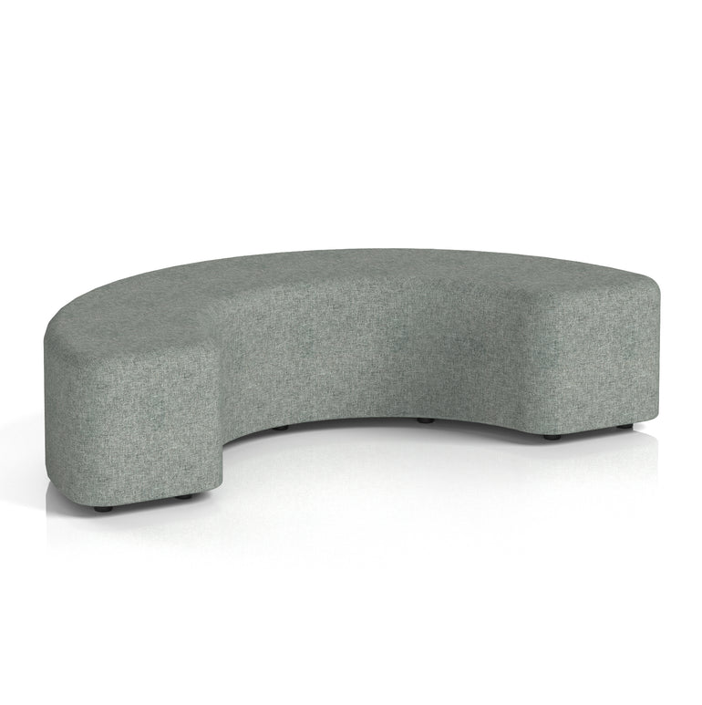 Harlestone Curved Stool – 90° or 180° Single-Tone Office Seating, Multiple Fabric Colours, Pre-Assembled, Quality Materials, 10yr Frame & 5yr Fabric Warranty