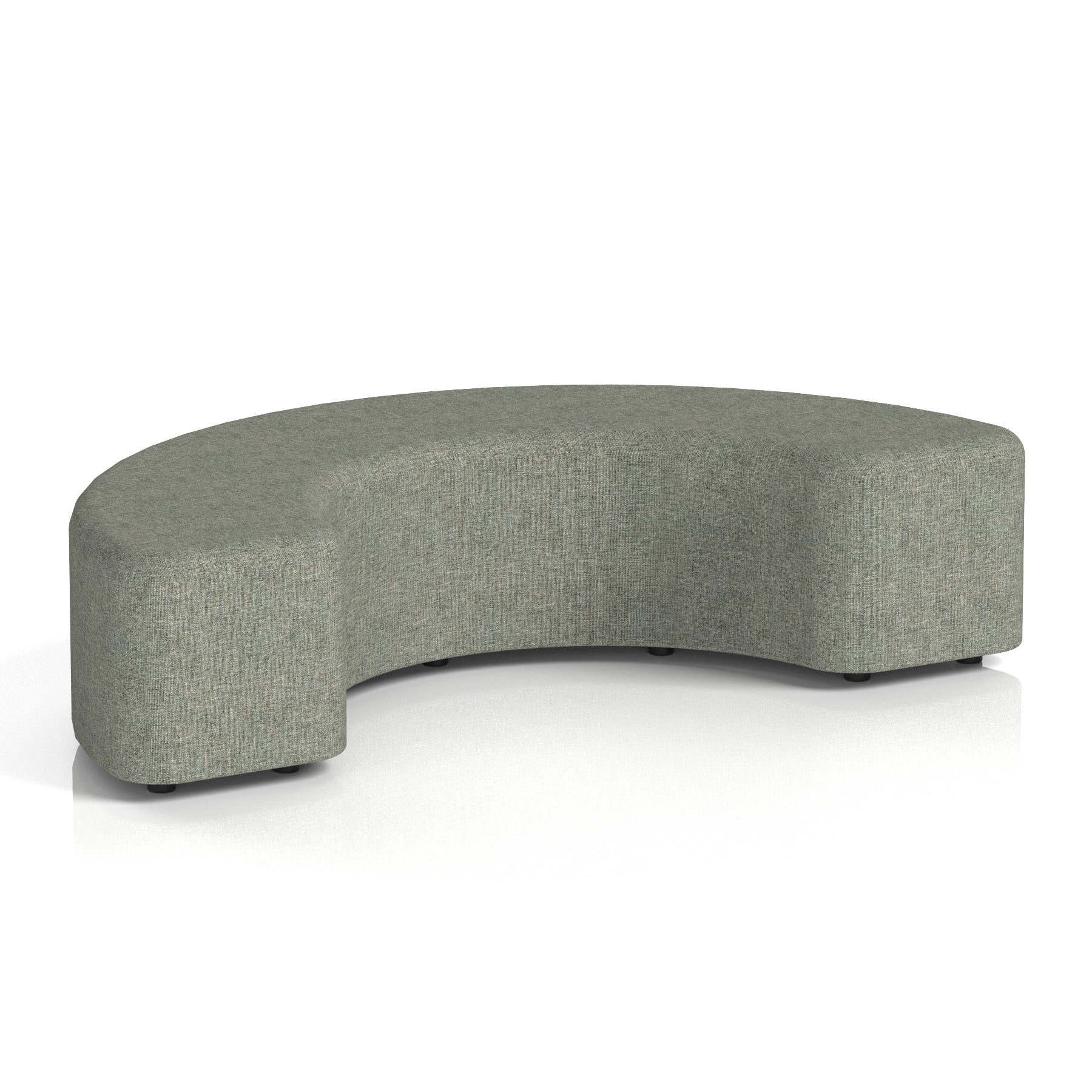 Harlestone Curved Stool – 90° or 180° Single-Tone Office Seating, Multiple Fabric Colours, Pre-Assembled, Quality Materials, 10yr Frame & 5yr Fabric Warranty