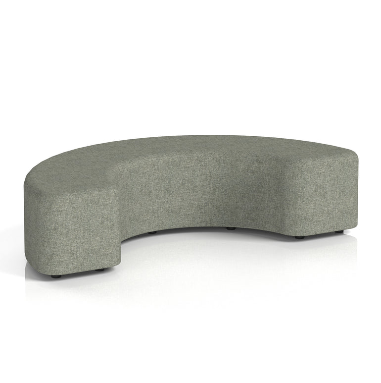 Harlestone Curved Stool – 90° or 180° Single-Tone Office Seating, Multiple Fabric Colours, Pre-Assembled, Quality Materials, 10yr Frame & 5yr Fabric Warranty
