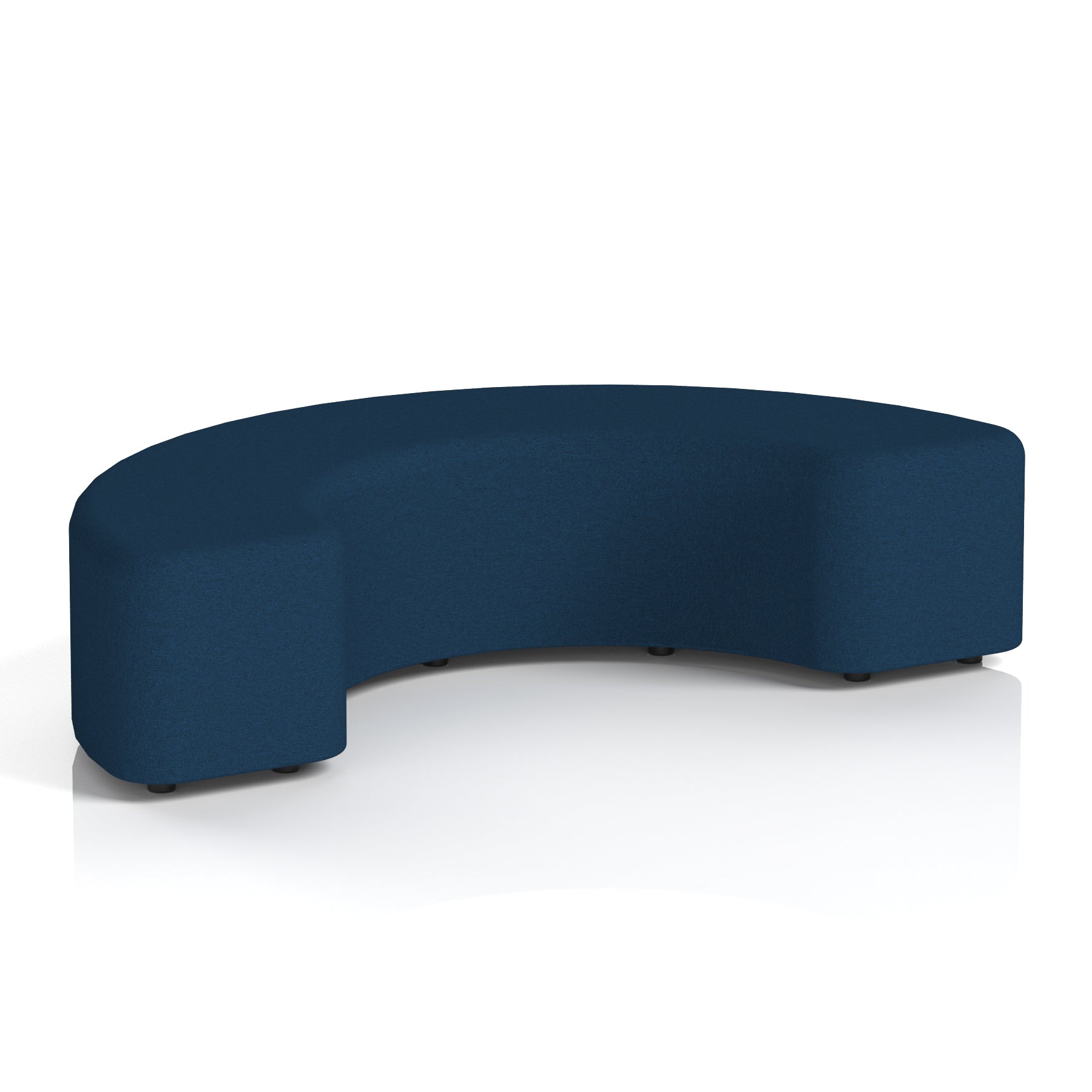 Harlestone Curved Stool – 90° or 180° Single-Tone Office Seating, Multiple Fabric Colours, Pre-Assembled, Quality Materials, 10yr Frame & 5yr Fabric Warranty
