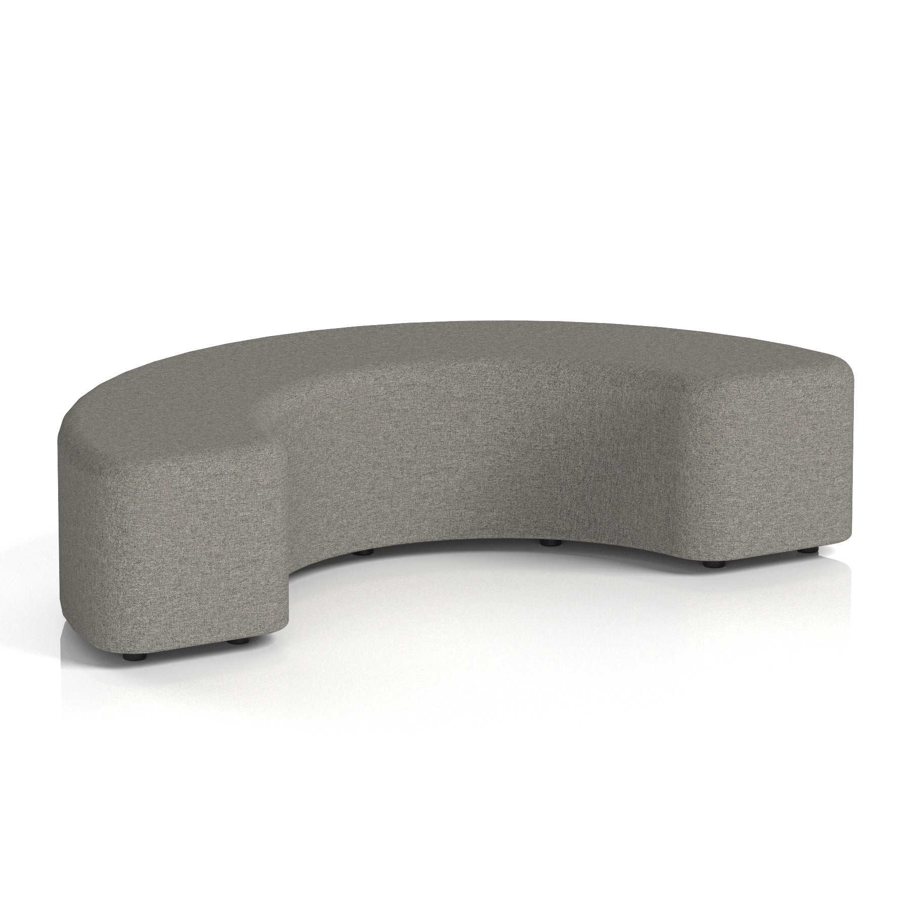 Harlestone Curved Stool – 90° or 180° Single-Tone Office Seating, Multiple Fabric Colours, Pre-Assembled, Quality Materials, 10yr Frame & 5yr Fabric Warranty