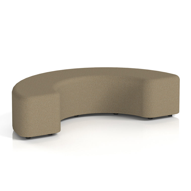 Harlestone Curved Stool – 90° or 180° Single-Tone Office Seating, Multiple Fabric Colours, Pre-Assembled, Quality Materials, 10yr Frame & 5yr Fabric Warranty