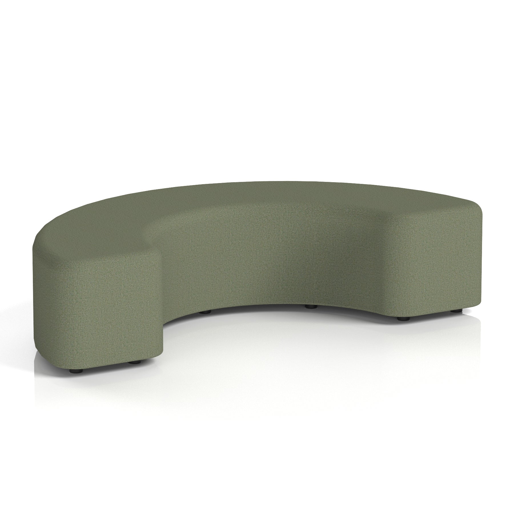 Harlestone Curved Stool – 90° or 180° Single-Tone Office Seating, Multiple Fabric Colours, Pre-Assembled, Quality Materials, 10yr Frame & 5yr Fabric Warranty