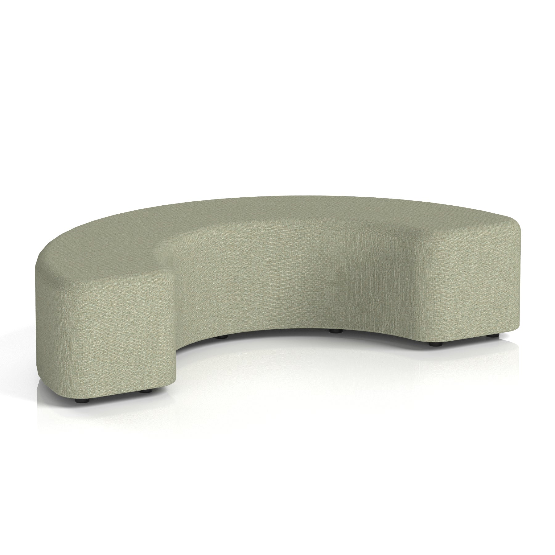 Harlestone Curved Stool – 90° or 180° Single-Tone Office Seating, Multiple Fabric Colours, Pre-Assembled, Quality Materials, 10yr Frame & 5yr Fabric Warranty